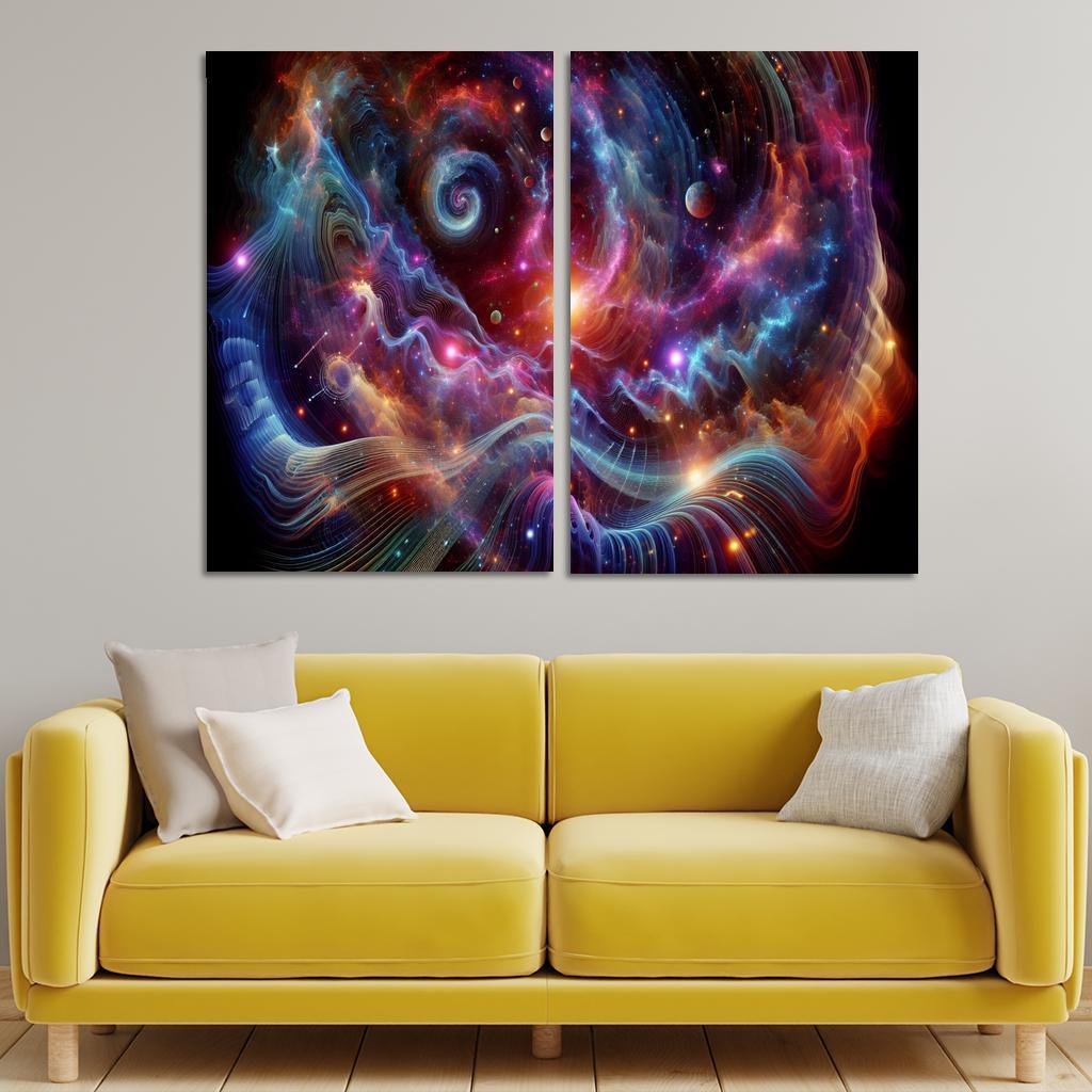 Celestial Interplay Of Frequencies Premium Artwork Frames