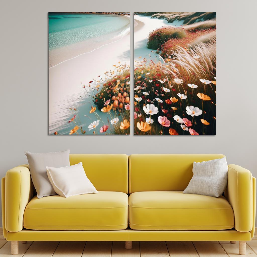 Wildflower Beach Nature's Canvas Premium Artwork Frames