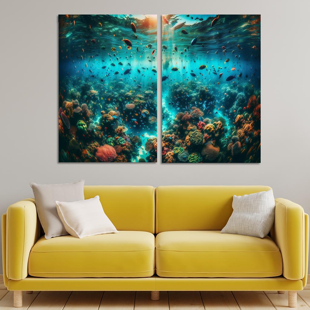Coral Sanctuary Underwater Wonderland Custom Paintings Frame