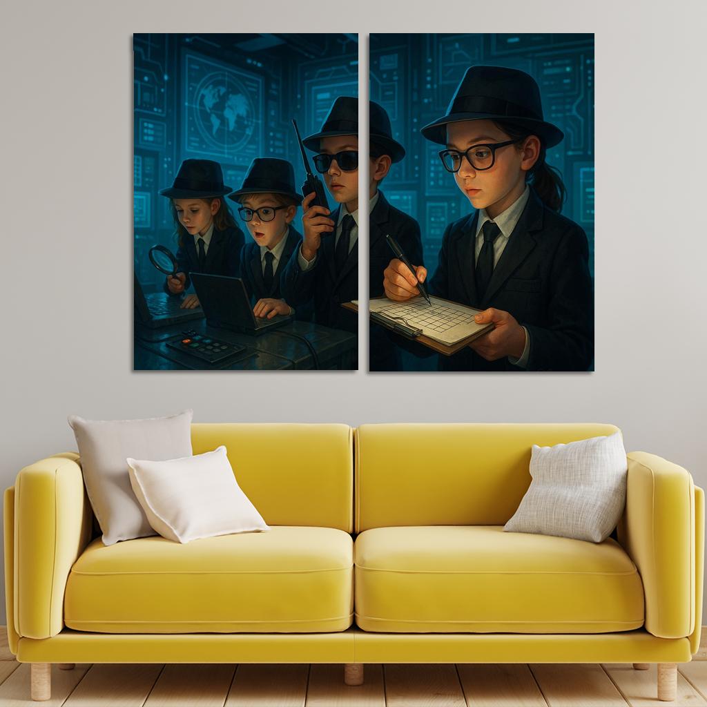Secret Agents - Spy Kids Adventure Framed Paintings