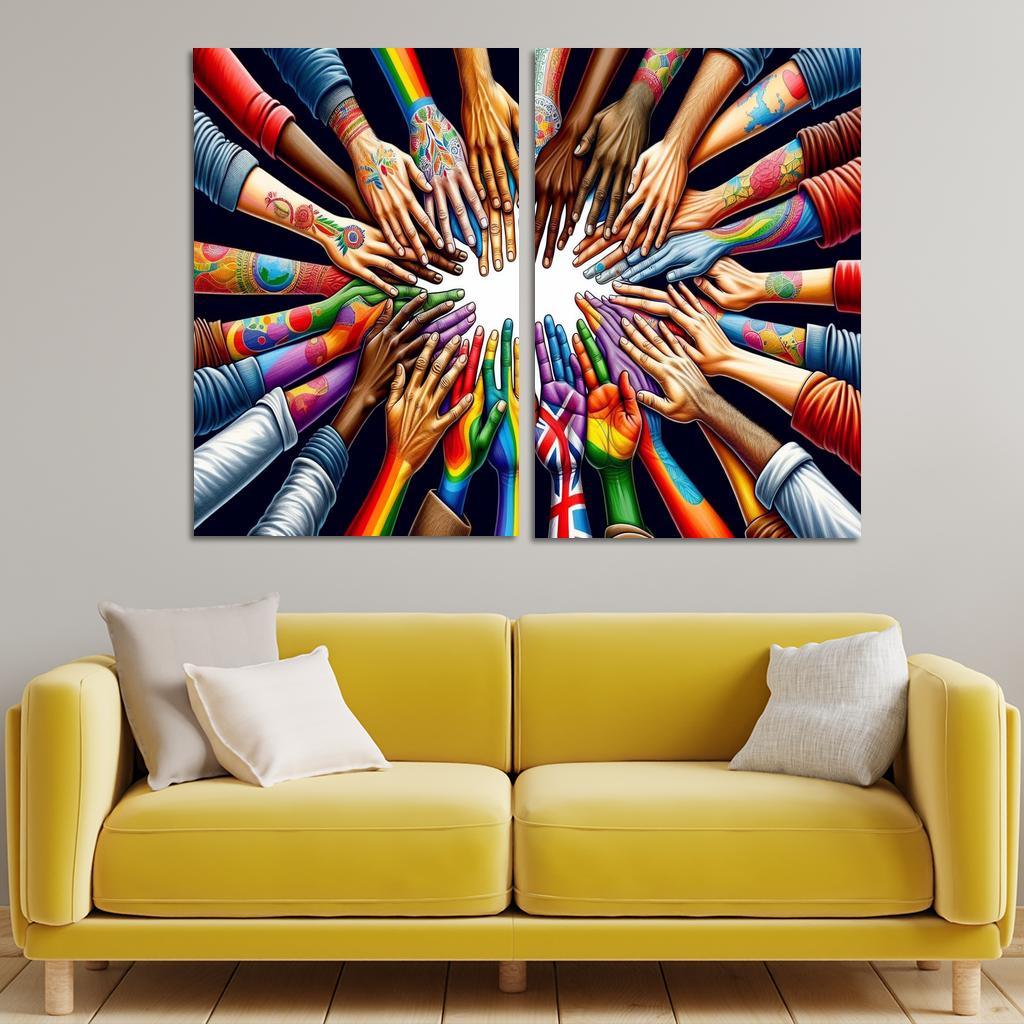 Art For Peace A Global Call To Action Custom Paintings Frame