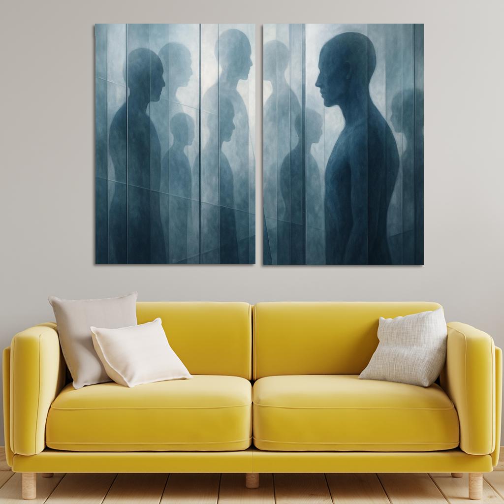 The Infinite Mirror Of Becoming Premium Artwork Frames