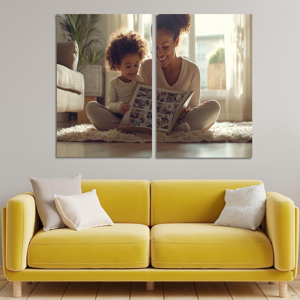 The Embrace Of Memories A Mothers Love Custom Paintings Frame