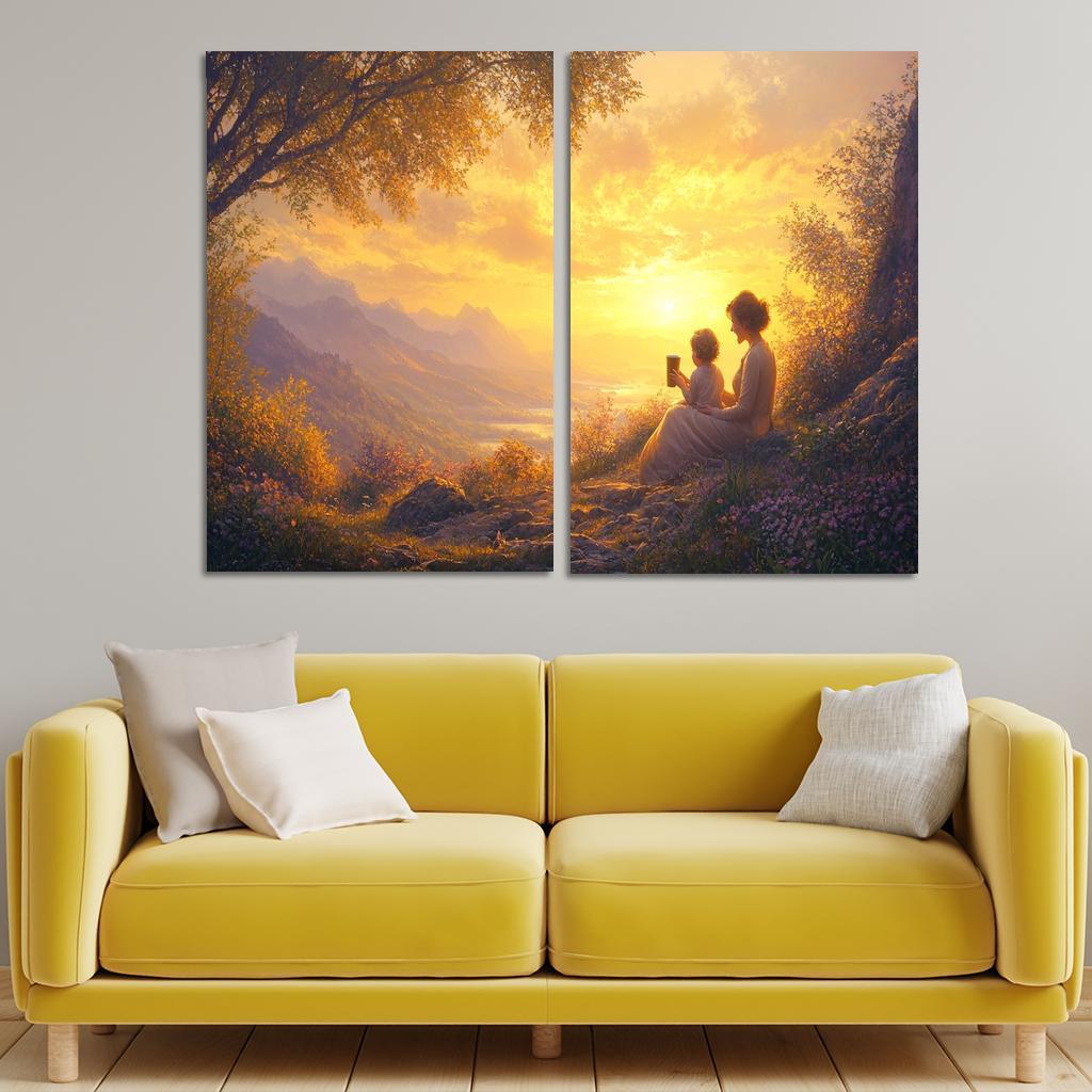 Sunrise Moments The Dawn Of Love Custom Paintings Frame