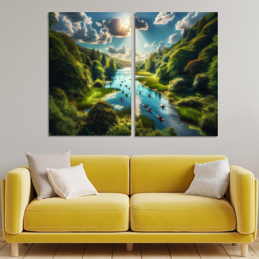 Crystal Waters Ideal For Kayaking Adventures Abstract Paintings Frame