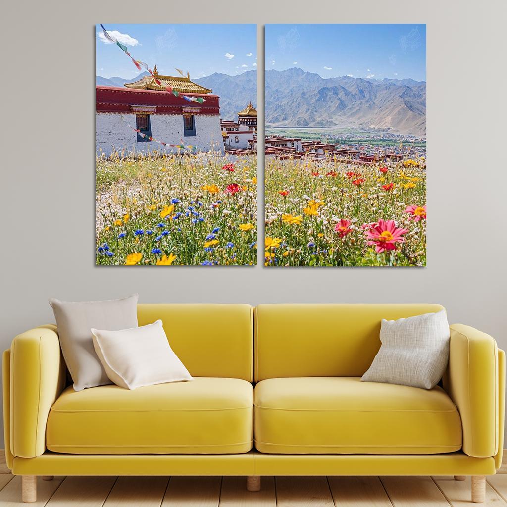 Palace Of Potala Abstract Paintings Frame