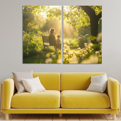 In Every Breath The Essence Of Motherhood Custom Paintings Frame