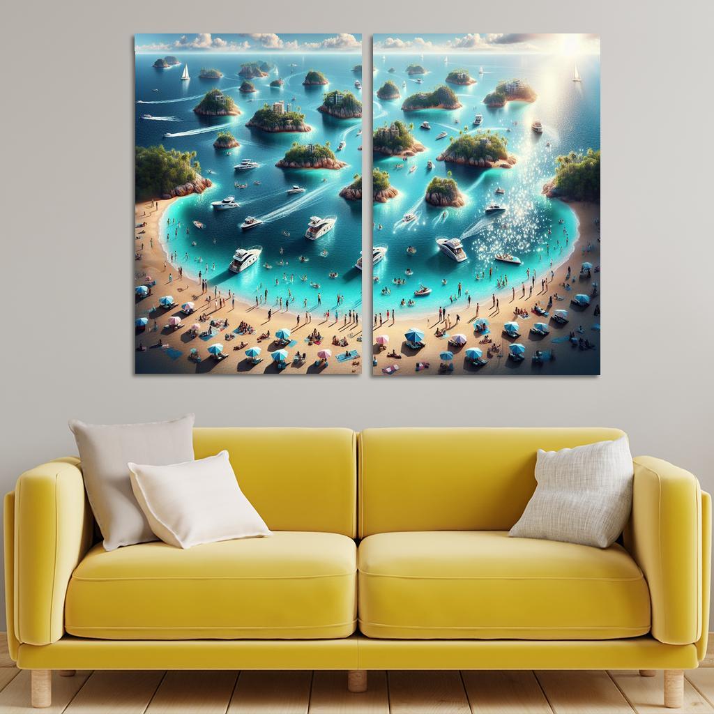Island Hopping Adventure Premium Artwork Frames