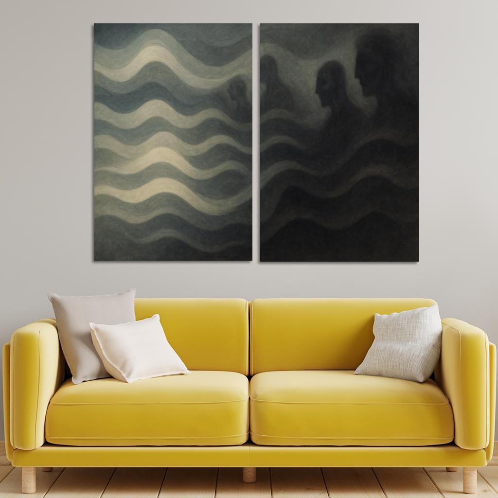 Symphony Of Forgotten Echoes Oil Paintings Frame