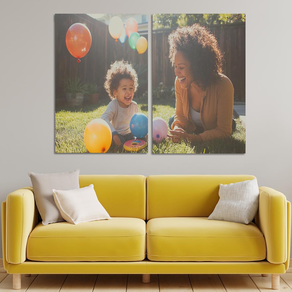 The Echo Of Her Laughter A Mothers Joy Canvas Paintings Frame