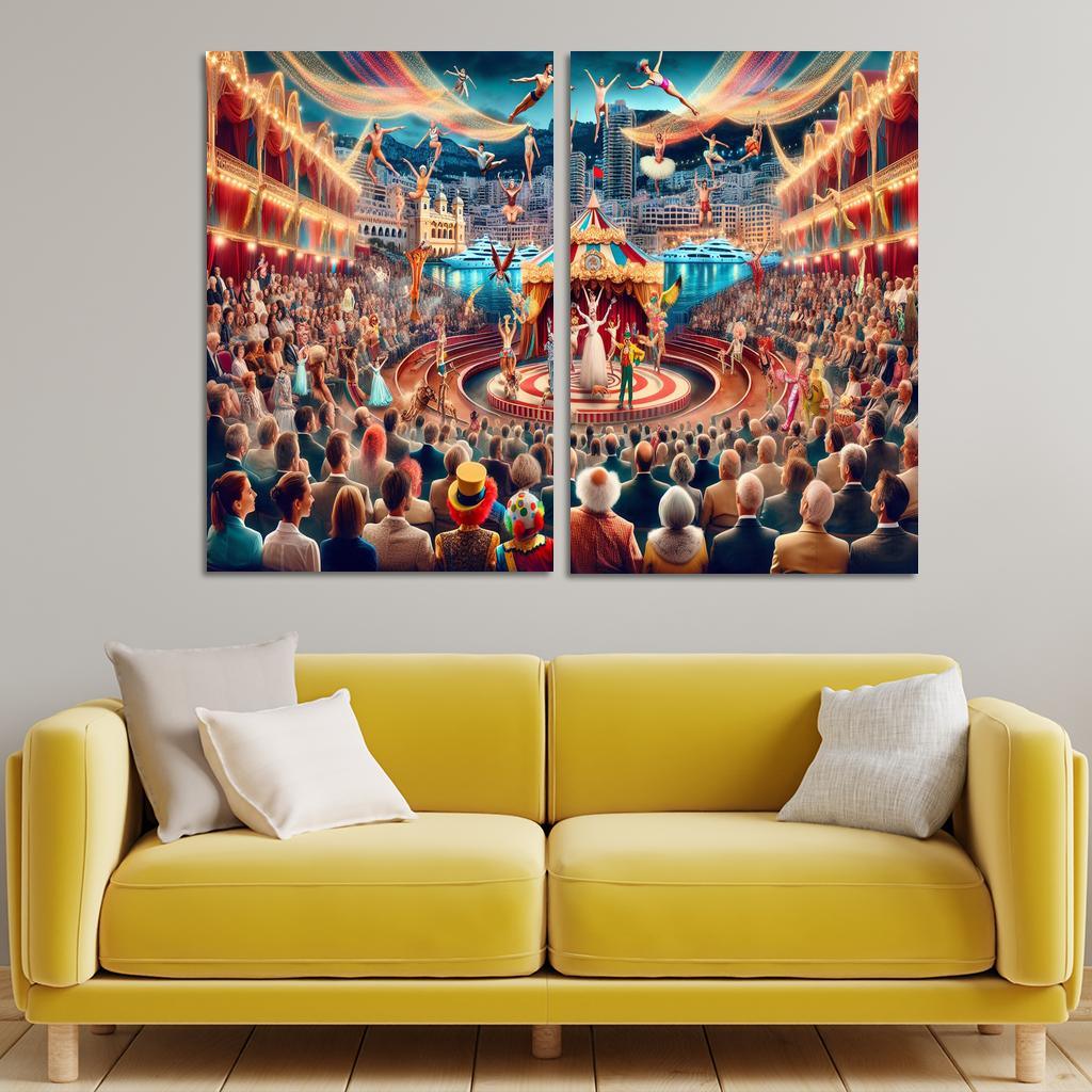International Circus Festival - Monaco Framed Paintings