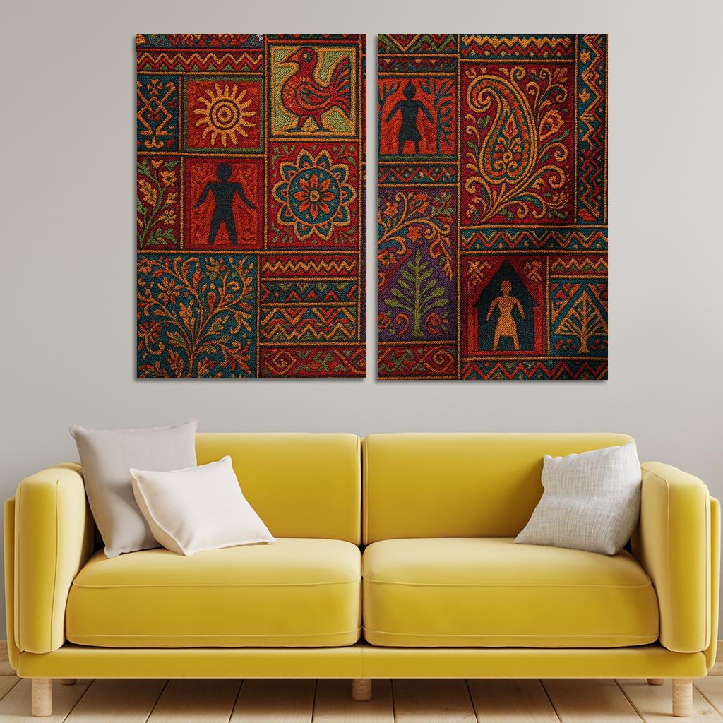 Threads Of Heritage Celebrating Cultural Preservation Through Art Premium Artwork Frames