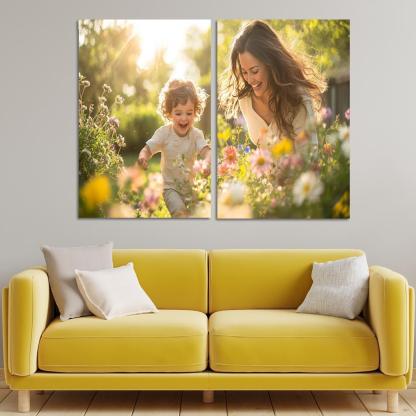 Sunlit Moments Embracing Daylight With Love Custom Paintings Frame
