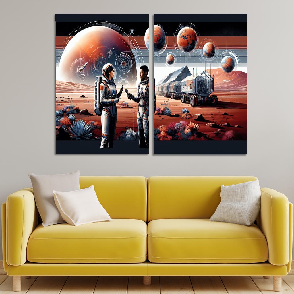 The Thrilling Future Of Human Space Travel Abstract Paintings Frame