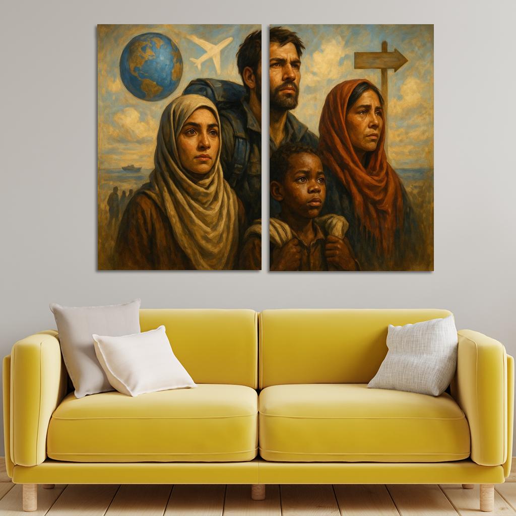 Faces Of Resilience Art Highlighting Refugee Experiences Premium Artwork Frames