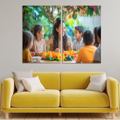 The Circle Of Life Nurturing Connections Custom Paintings Frame