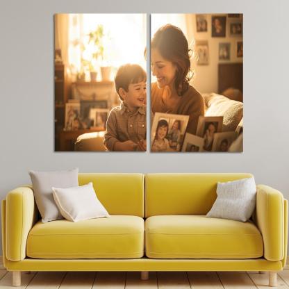 Moments In Time A Mother's Embrace Through The Years Canvas Paintings Frame