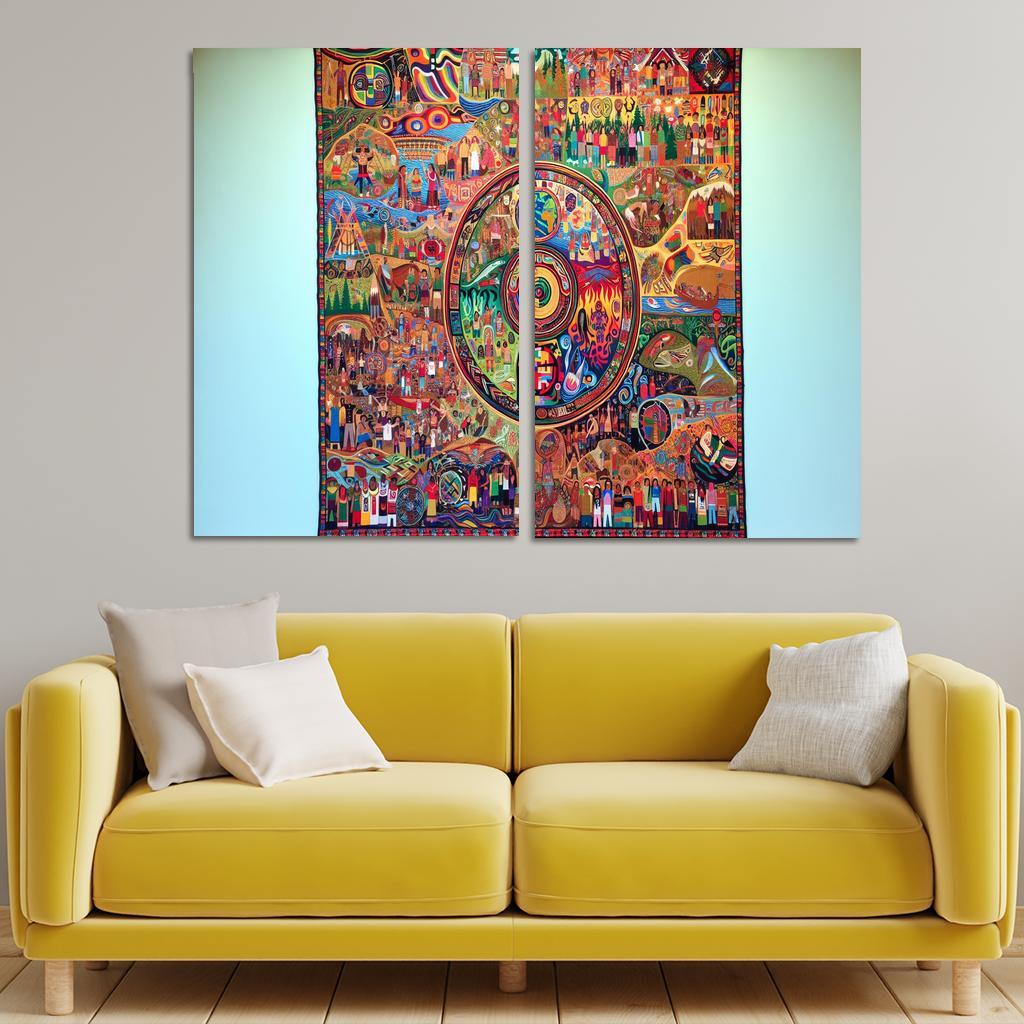 Voices Of The Forgotten Preserving Indigenous Cultures Custom Paintings Frame