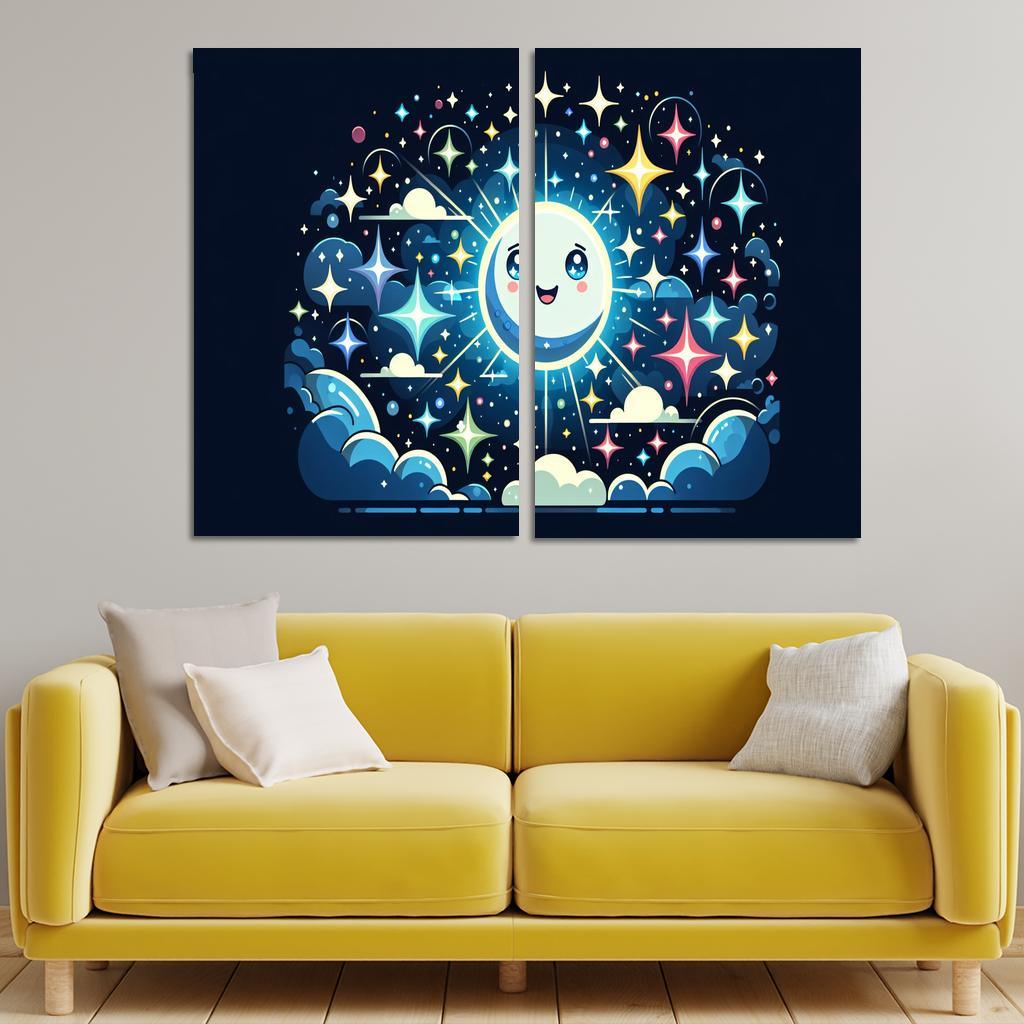 Sparkling Stars - Night Sky Wonders Framed Paintings