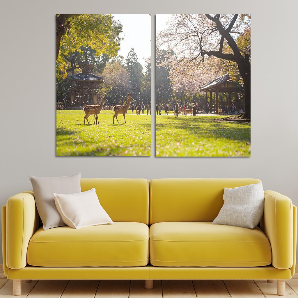 Nara Park Abstract Paintings Frame
