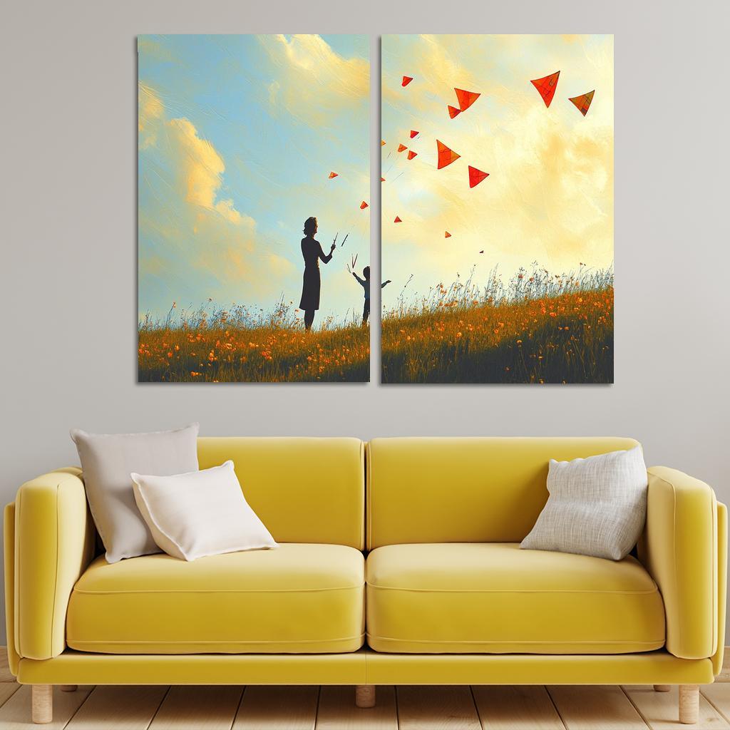Wings Of Encouragement A Mothers Support Canvas Paintings Frame
