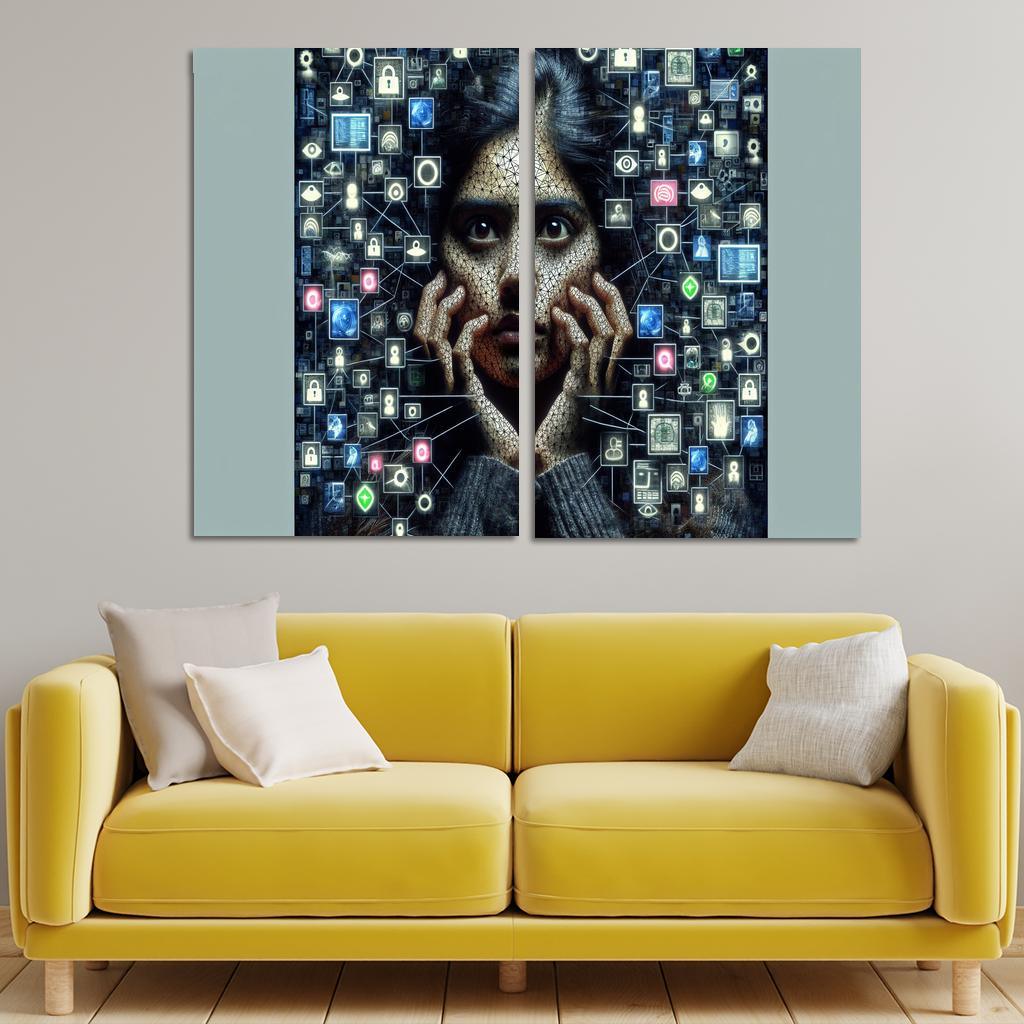 Digital Shadows Privacy In The Modern World Custom Paintings Frame