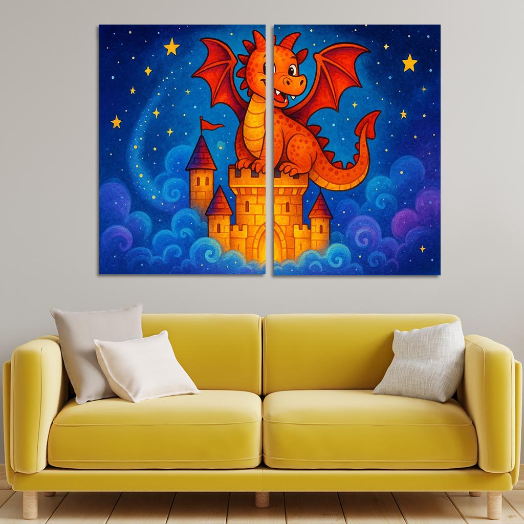 Magical Dragon Realm Premium Artwork Frames
