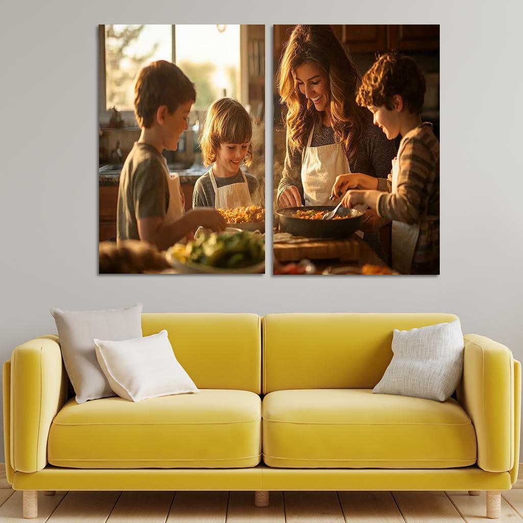 Home Is Where Mom Is The Comfort Of A Mother's Love Canvas Paintings Frame