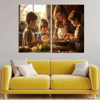 Home Is Where Mom Is The Comfort Of A Mother's Love Canvas Paintings Frame