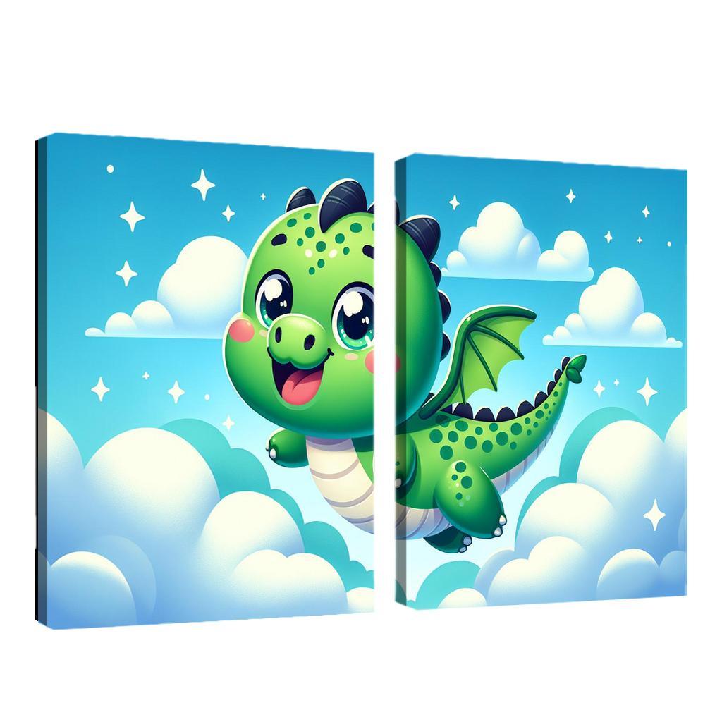 Daring Dragon - Adventure Awaits Framed Paintings