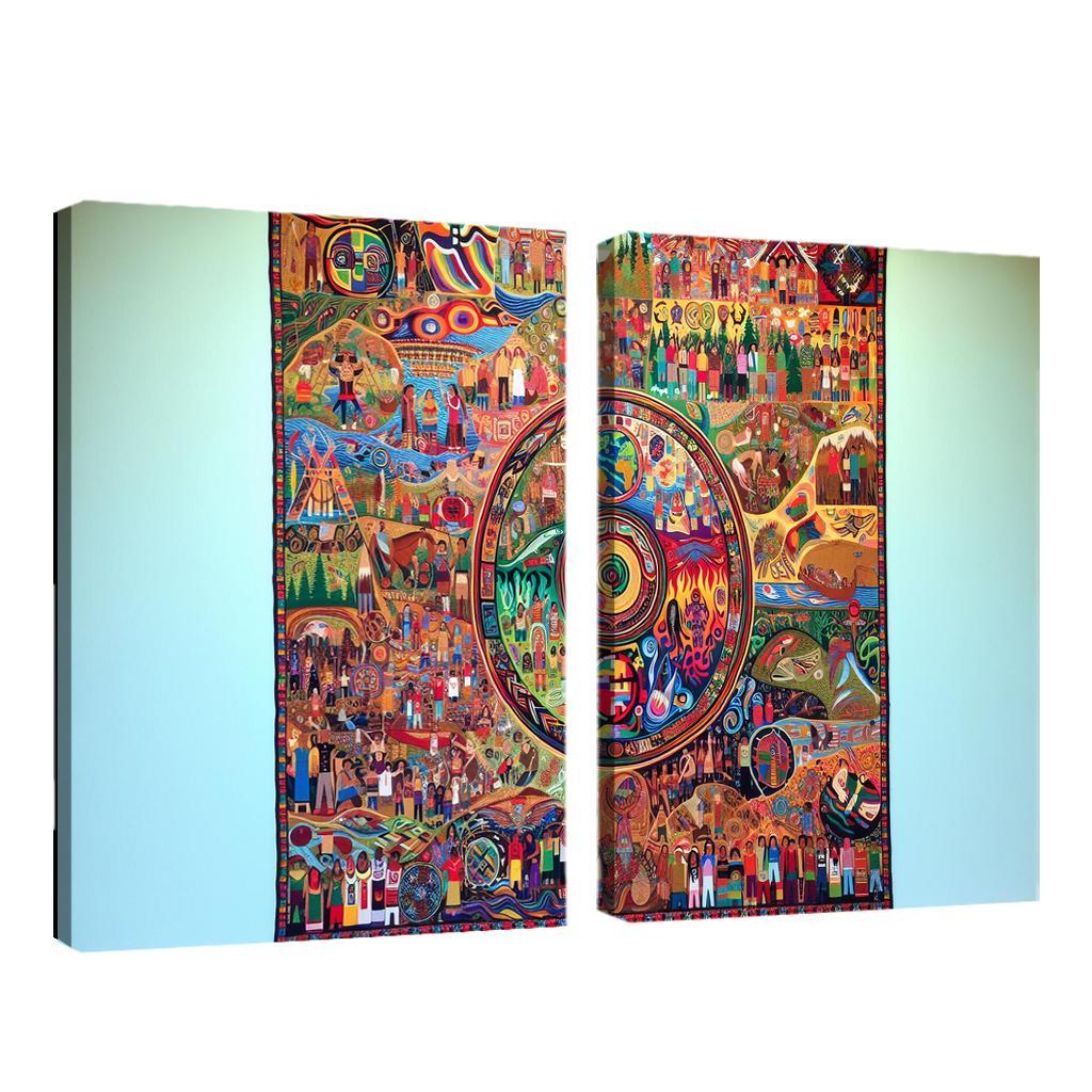 Voices Of The Forgotten Preserving Indigenous Cultures Custom Paintings Frame