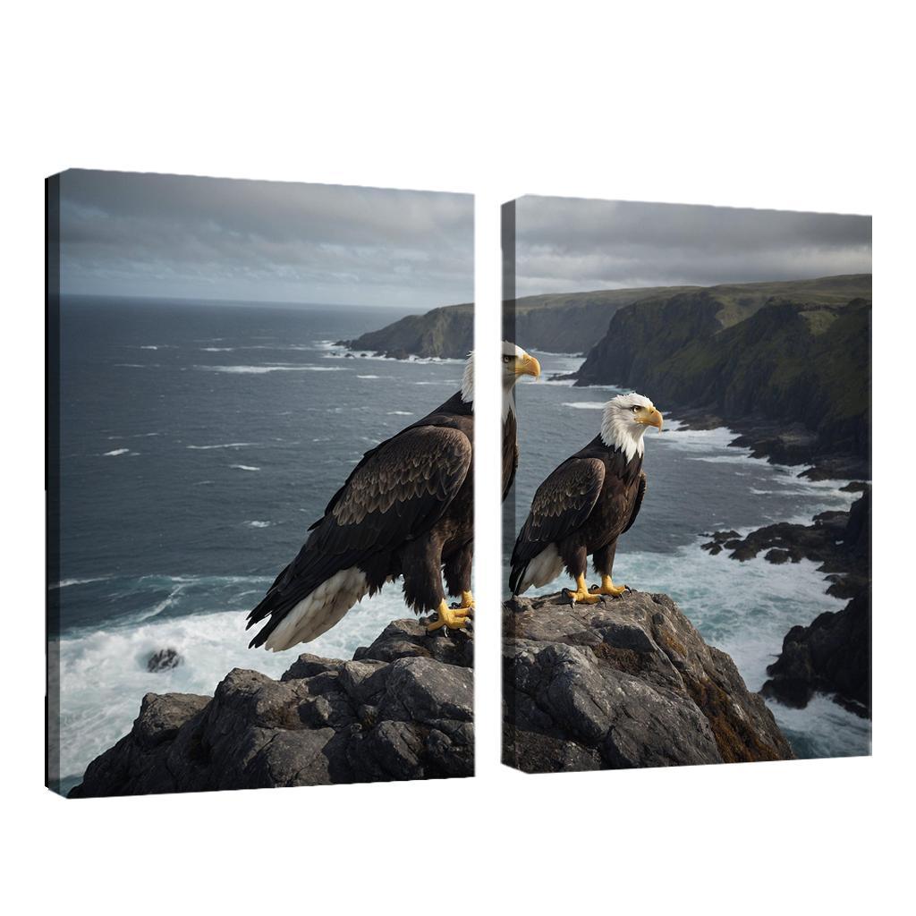 The Magnificent Steller's Sea Eagle Ocean's Sovereign Oil Paintings Frame