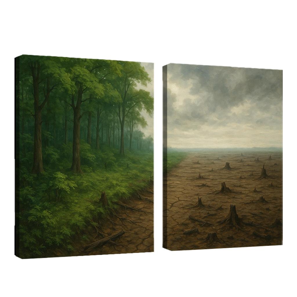Silent Forests Visualizing The Crisis Of Deforestation Premium Artwork Frames
