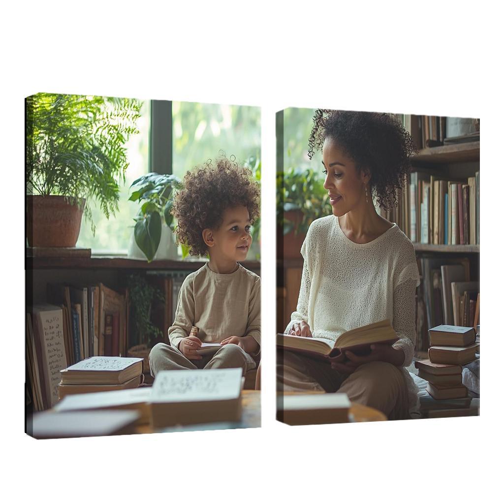 Whispers Of Wisdom A Mothers Teachings Canvas Paintings Frame