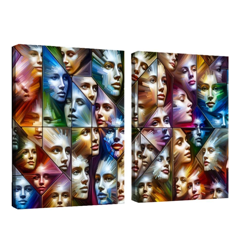 The Silent Struggles Mental Health And Society Custom Paintings Frame