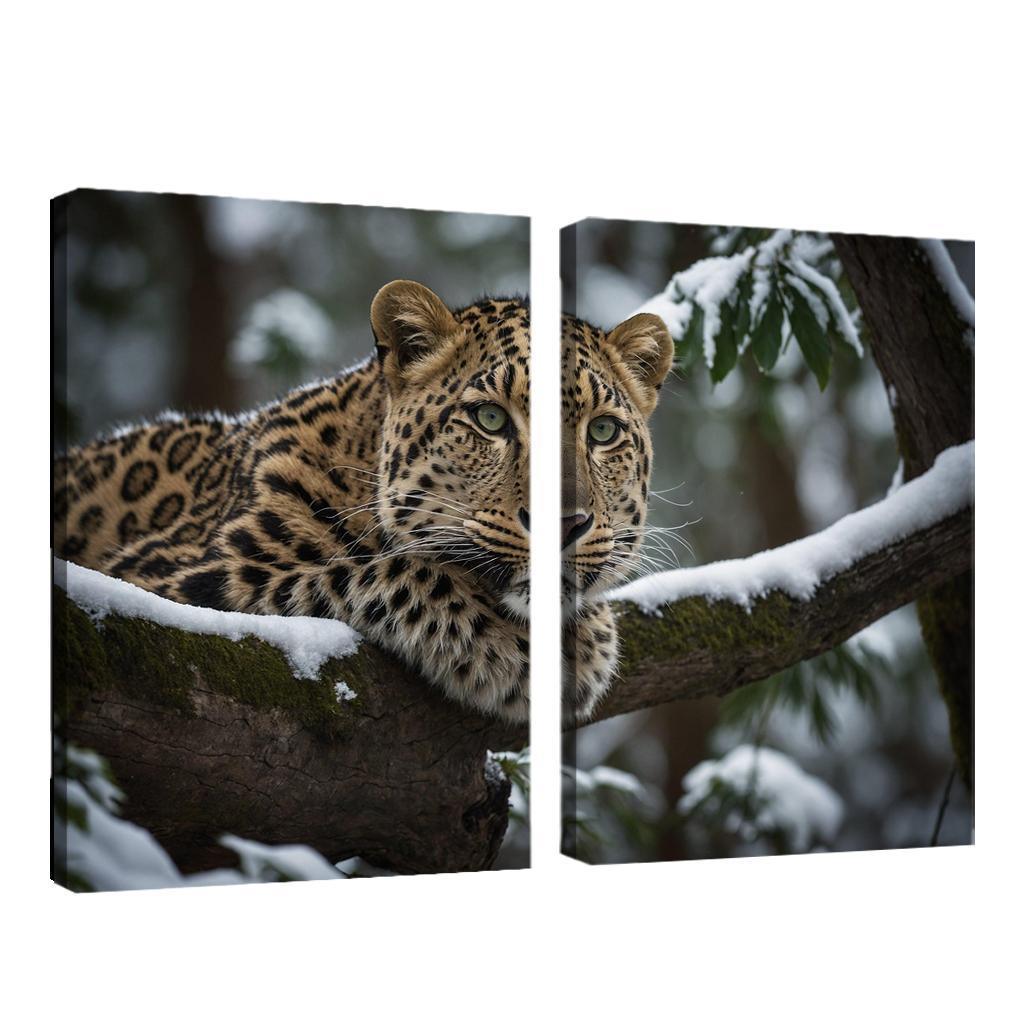 The Magnificent Amur Leopard Ghost Of The Forest Canvas Paintings Frame