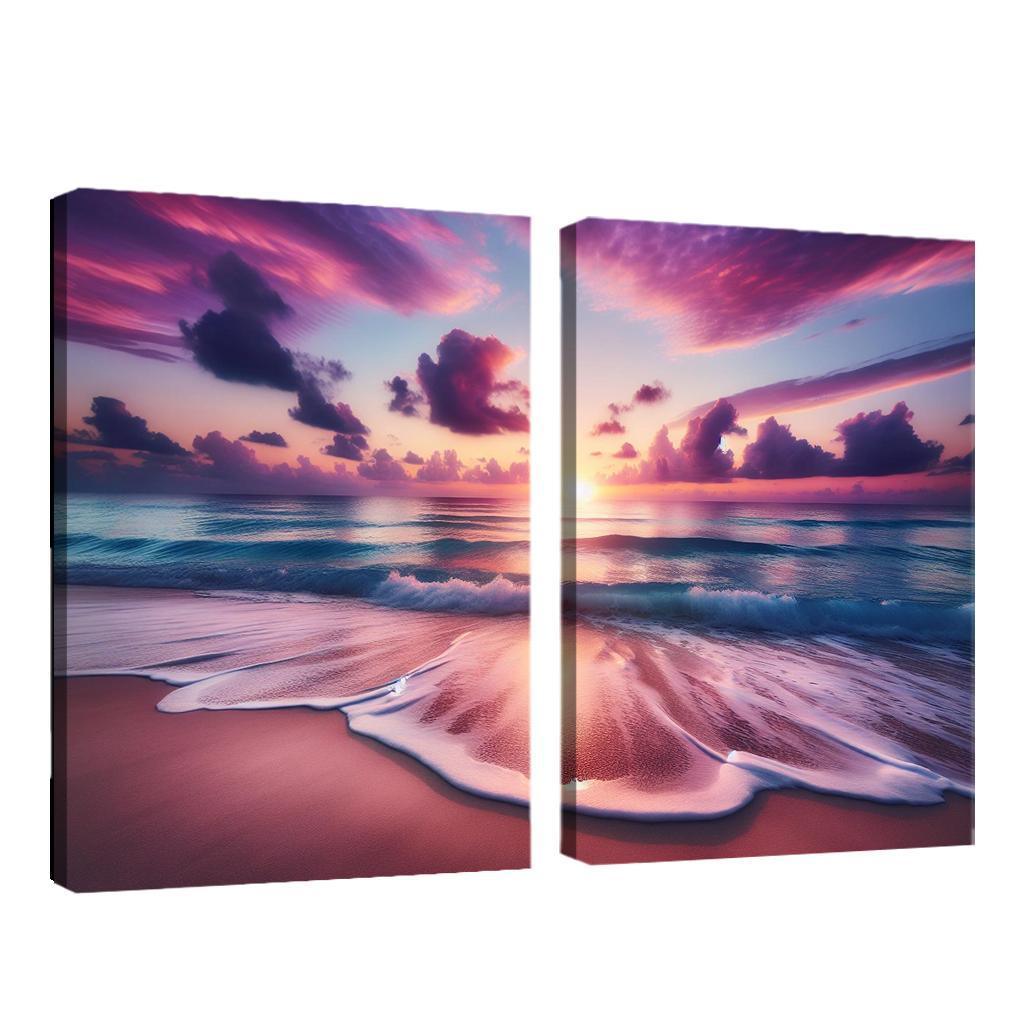 Sunrise Vista Coastal Meditation Spot Oil Paintings Frame