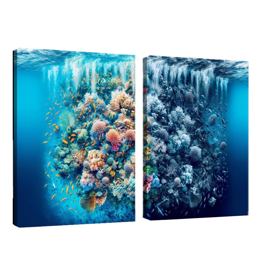 Ocean's Cry A Call To Protect Marine Life Custom Paintings Frame