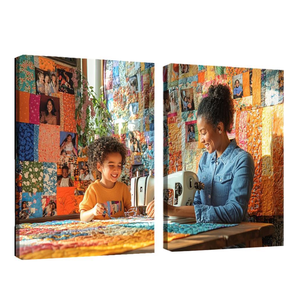 The Quilt Of Memories Stitching Love Through Time One-piece Frames