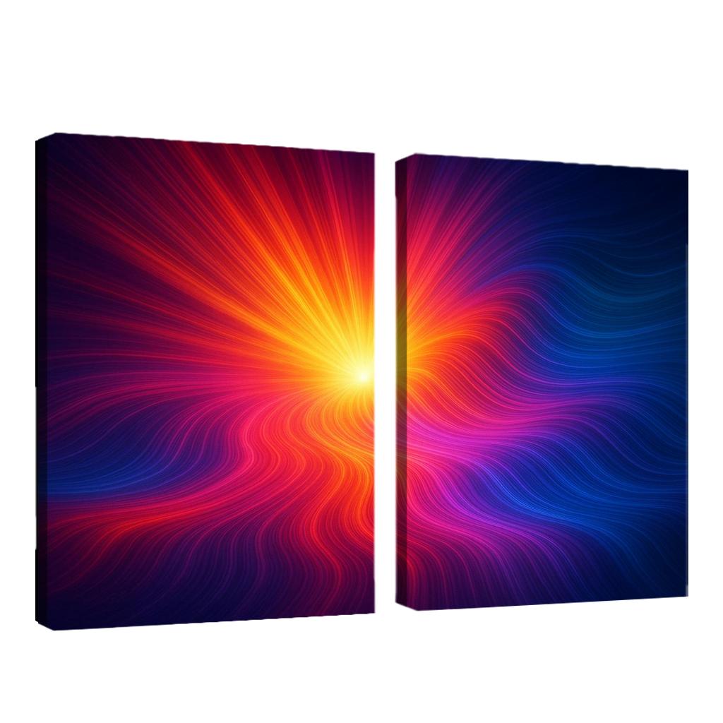 Pulse Of The Invisible Spectrum Oil Paintings Frame