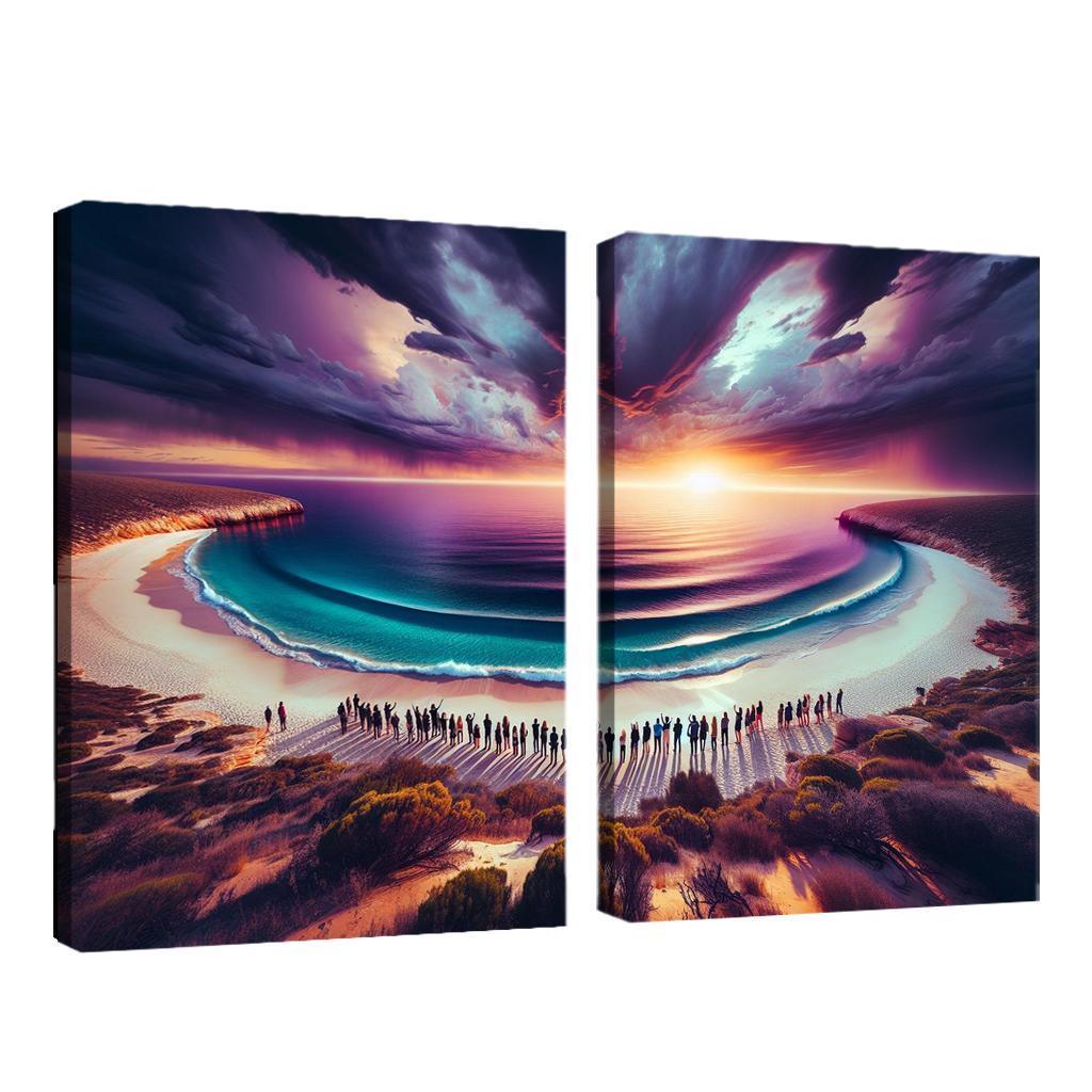 Whale Watch Vista Modern Paintings Frame