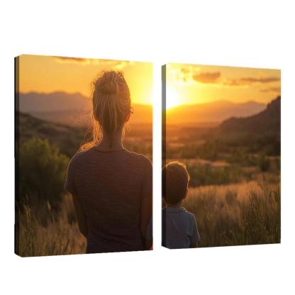 Her Silent Strength A Mothers Resilience Canvas Paintings Frame