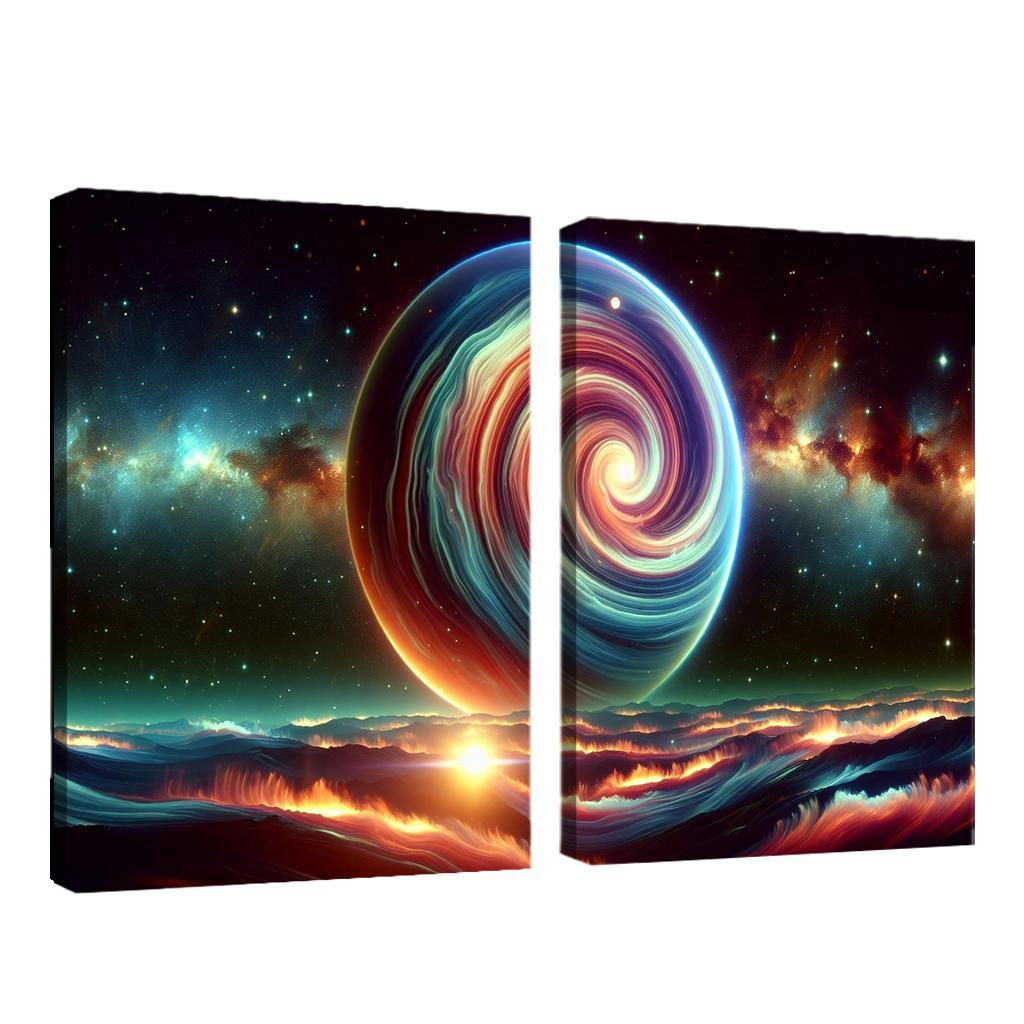 The Hidden World Of Gas Giants Abstract Paintings Frame