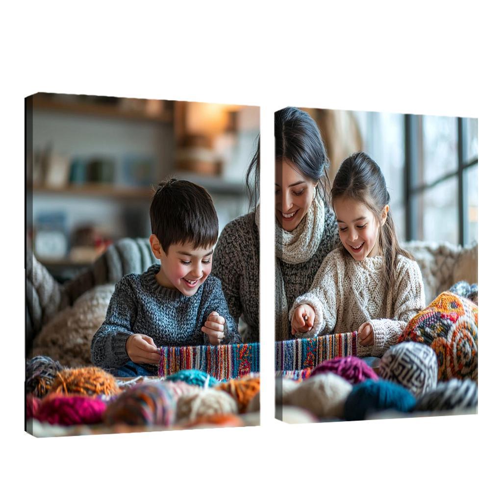 The Tapestry Of Togetherness Weaving Family Love Custom Paintings Frame