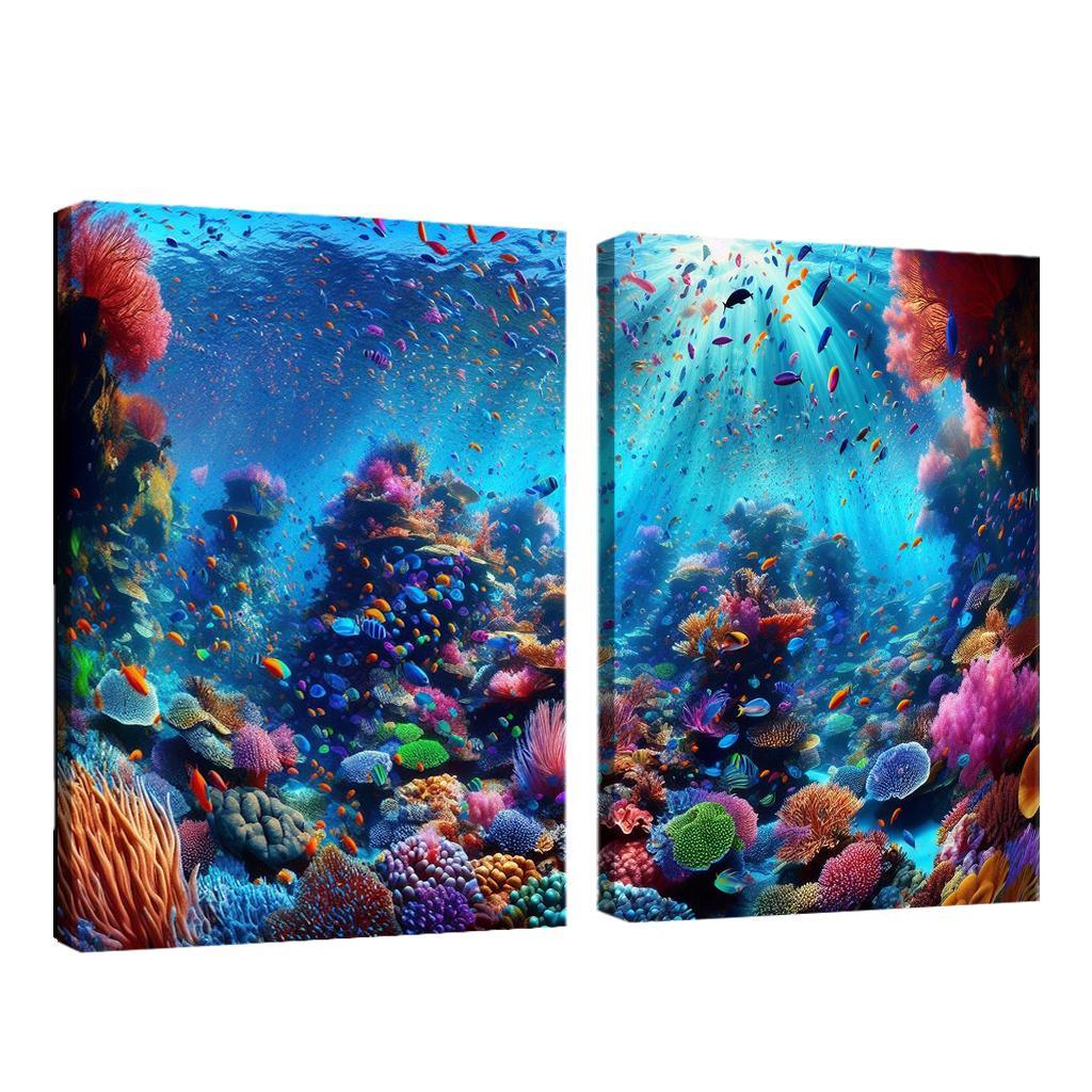 Coral Haven Underwater Wonderland Premium Artwork Frames