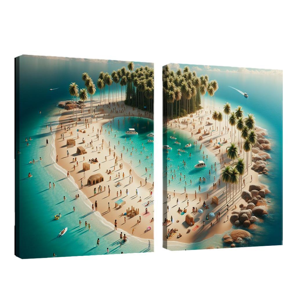 Crystal Waters Oasis Modern Paintings Frame