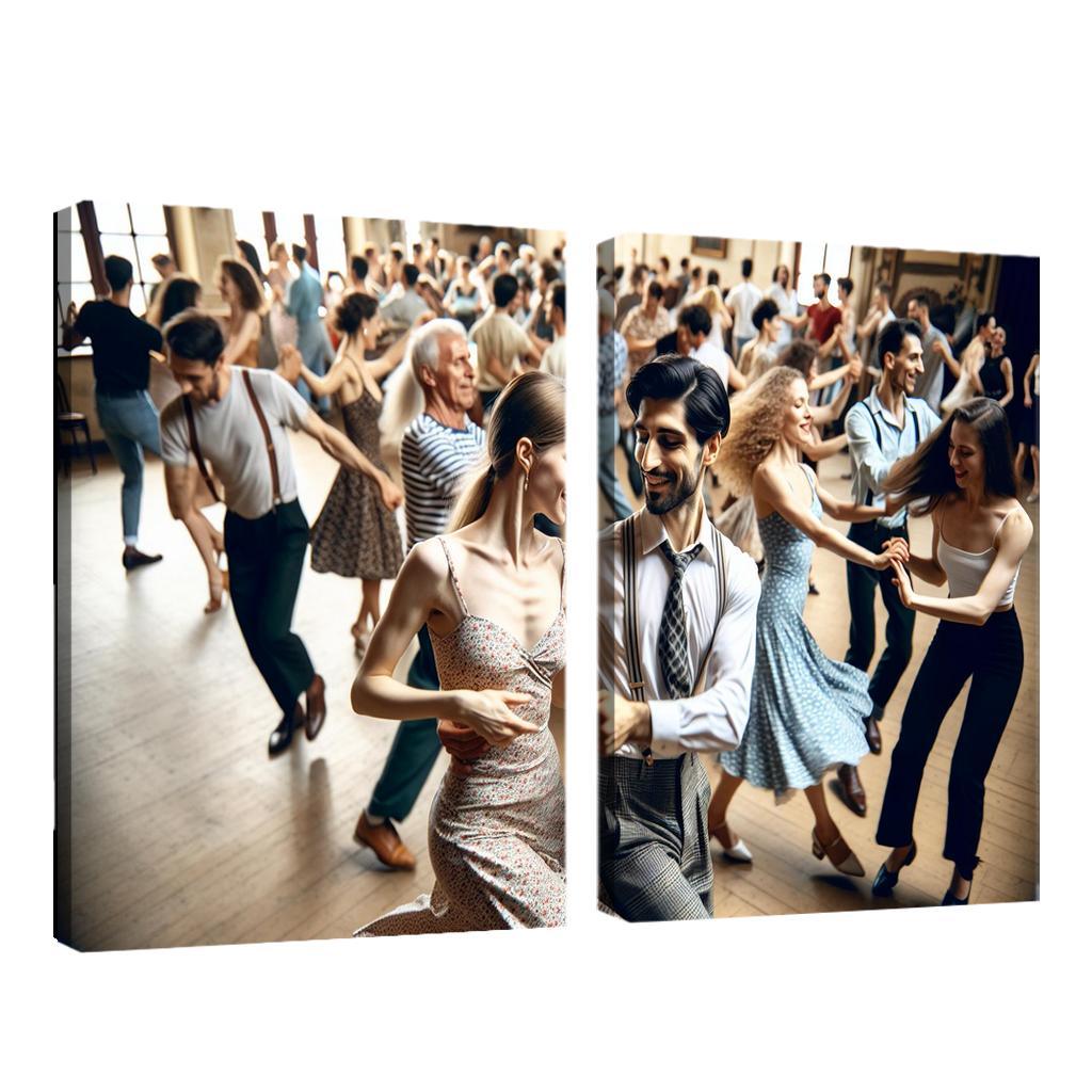 Balboa The Dance Of Swing And Joy Modern Paintings Frame