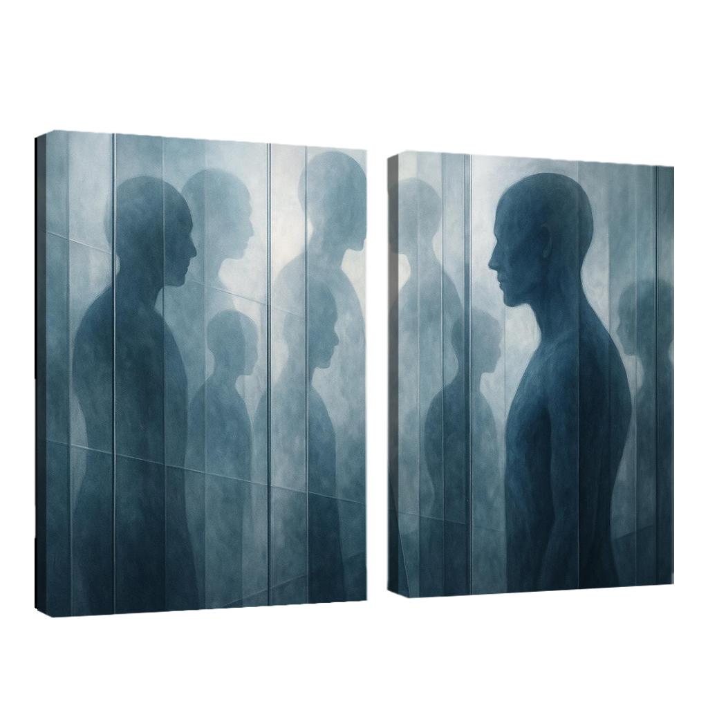 The Infinite Mirror Of Becoming Premium Artwork Frames