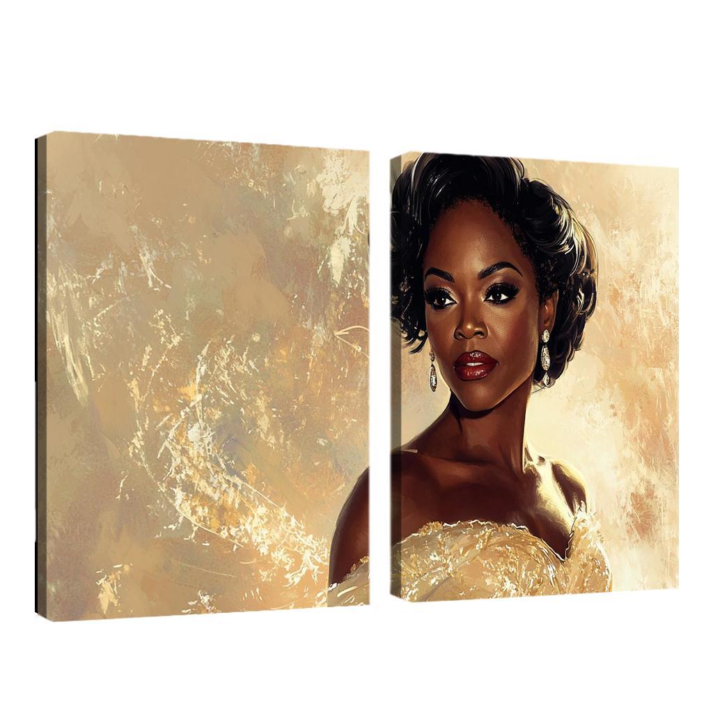 Viola Davis The Powerhouse Of Emotional Depth Framed Paintings