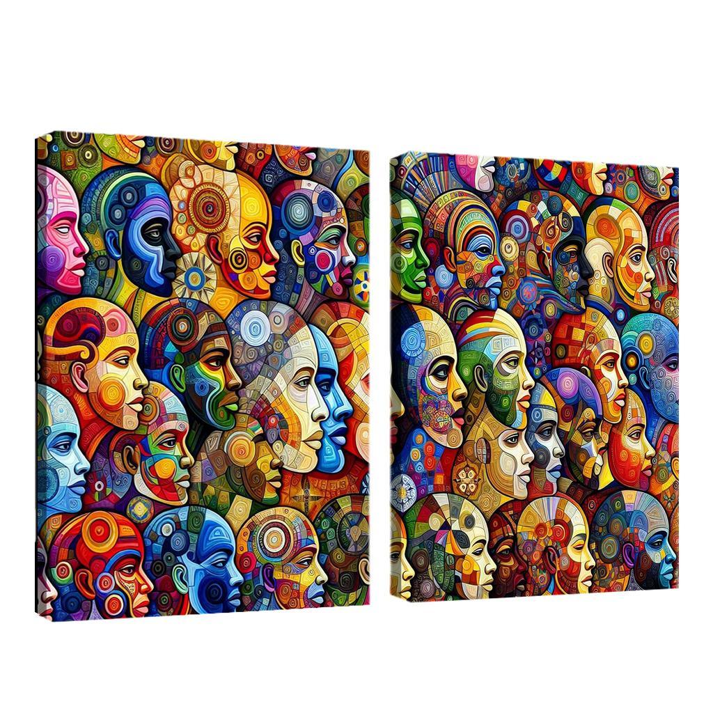 Unity In Diversity The Global Migration Experience Multi-panel Paintings